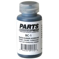 Main product image for Black Rubber Cement Speaker Repair Glue 1 oz. Bottle 340-078
